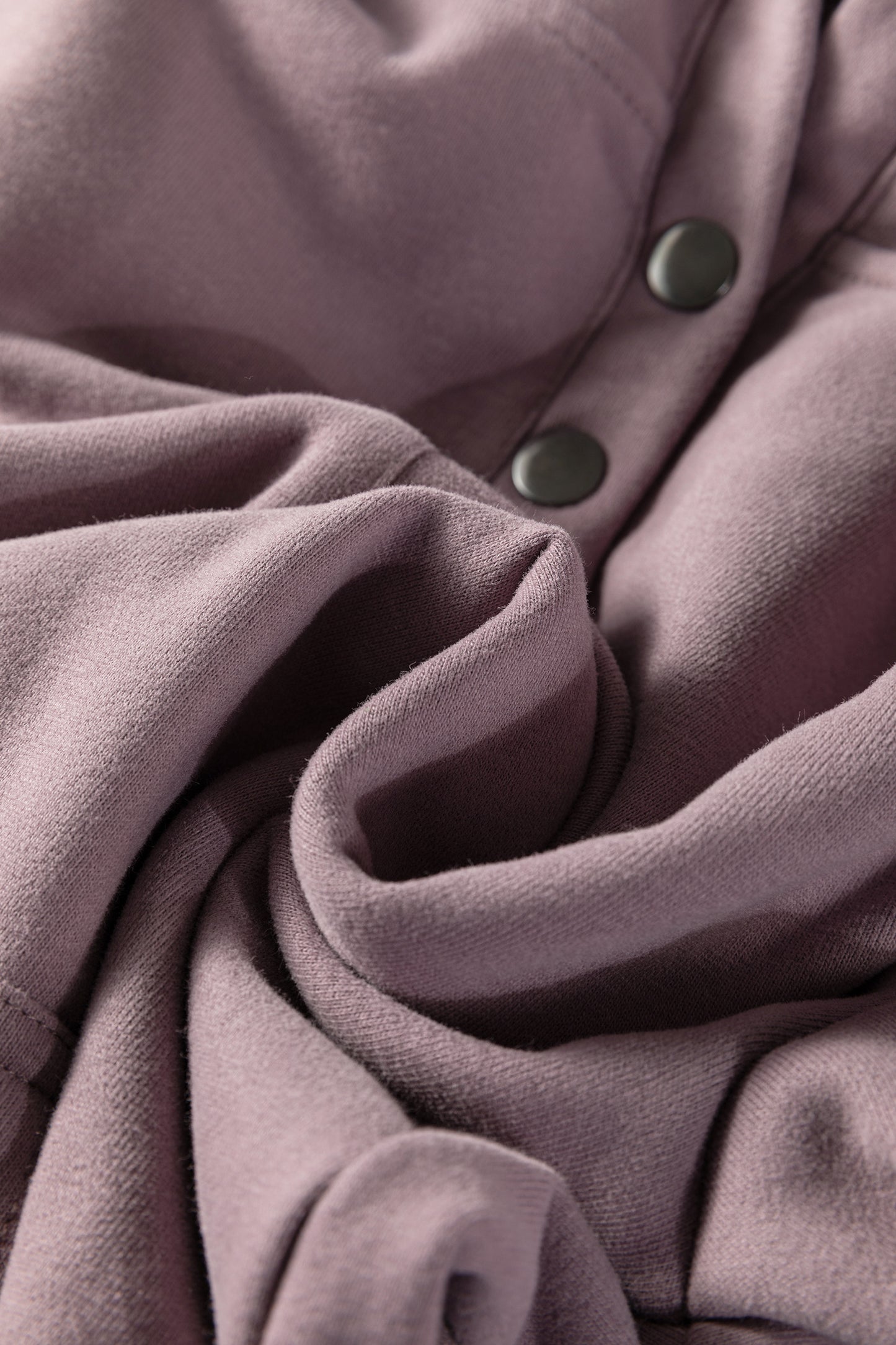 Valerian Button Drawstring Hooded Pullover and Casual Short Set