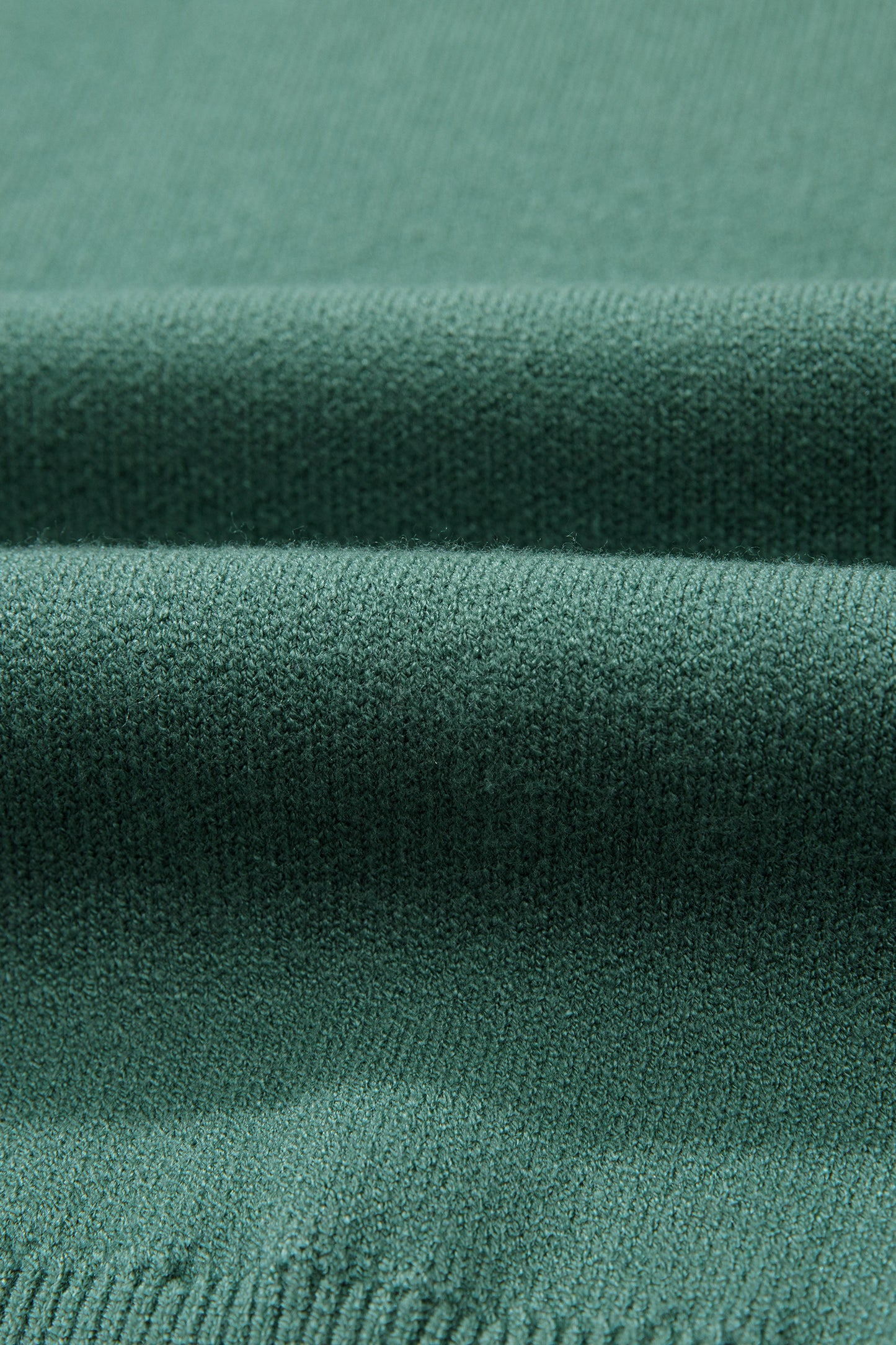 Blackish Green HO HO HO MERRY CHRISTMAS Drop Shoulder Loose Sweater