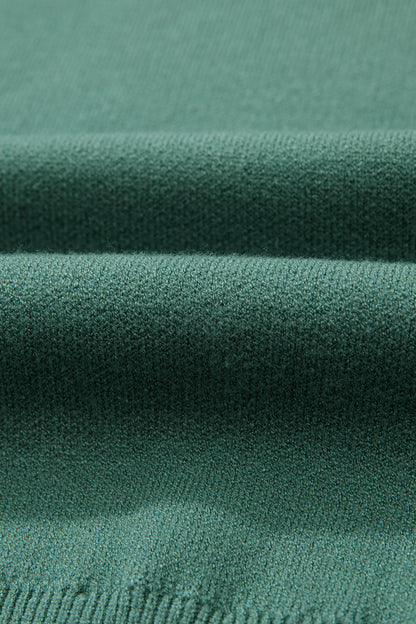 Blackish Green HO HO HO MERRY CHRISTMAS Drop Shoulder Loose Sweater