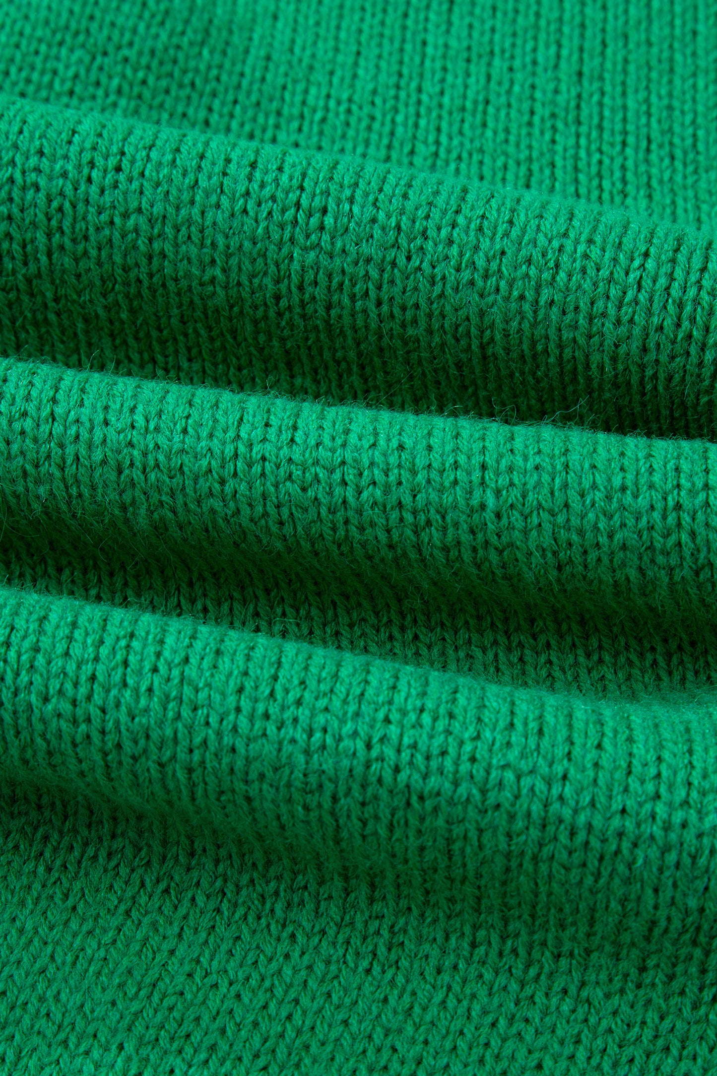 Bright Green Bow Backless Bubble Sleeve Sweater