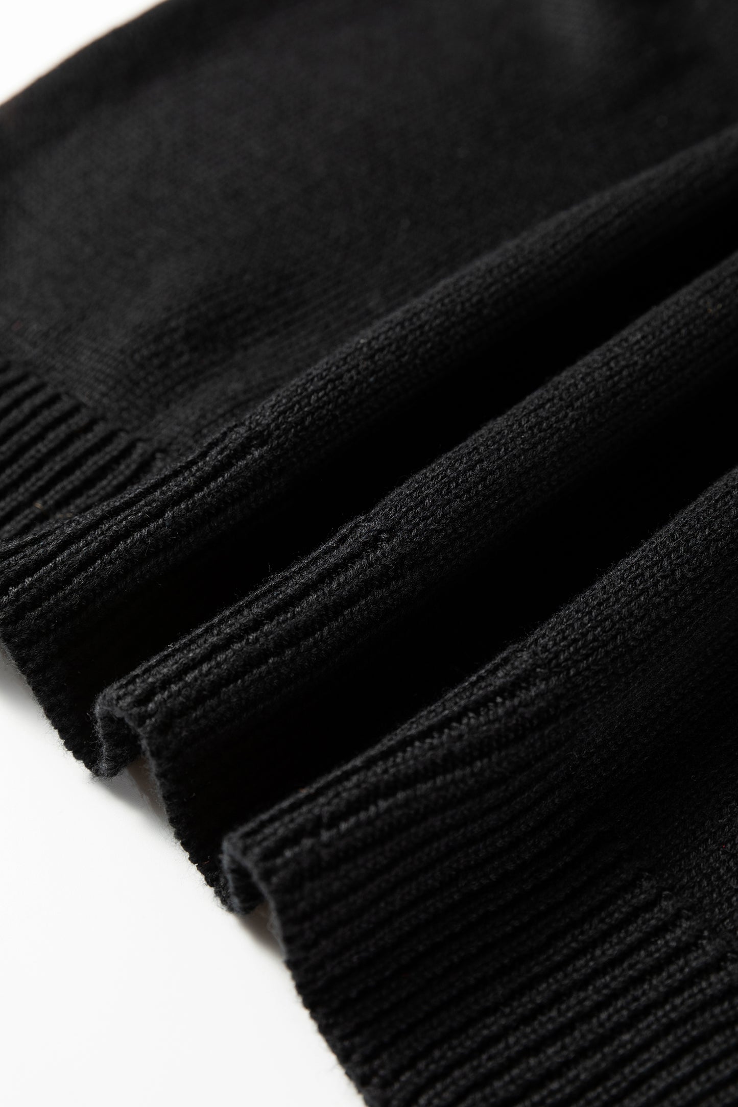 Black Merry Colorful Dot Detail Christmas Drop Shoulder Sweater