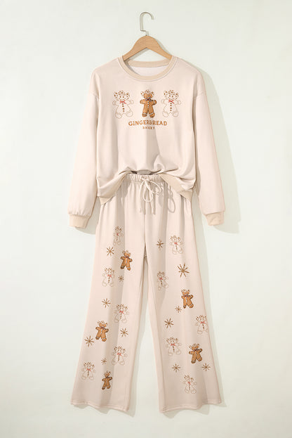 Jet Stream GINGERBREAD BAKERY Christmas Print 2pcs Lounge Set